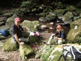 20 Smoko time - enjoying a cuppa at one of the creek crossings