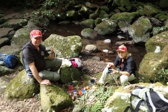 20 Smoko time - enjoying a cuppa at one of the creek crossings